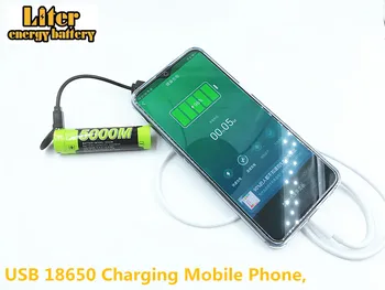 Литровая энергетическая батарея Хорошего качества USB 5000M 18650 3,7 V 3500mAh Мобильная зарядная батарея Интеллектуальная литий-ионная аккумуляторная батарея