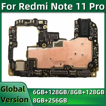 Материнская плата для Xiaomi Redmi Note 11 Pro 5G, Разблокированная логическая плата, 128 ГБ, 256 ГБ, Глобальная встроенная память, процессор Snapdragon 695