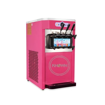 Машина для приготовления мягкого мороженого с 3 вкусами, автомат для продажи мороженого с молочно-фруктовой посыпкой, коммерческая машина для производства мягкого мороженого