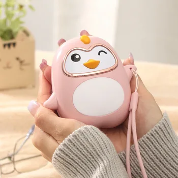 Милый Пингвин, Греющее руки Сокровище, USB Перезаряжаемая грелка для рук, функция ночного освещения, приборы для сохранения тепла