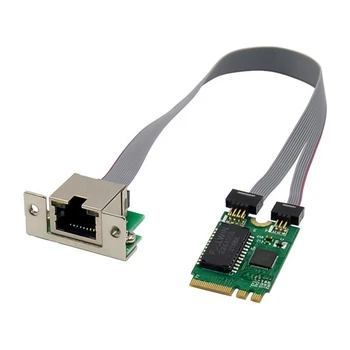 Мини-сетевая карта PCIE RTL8111F M.2 A + E для Гигабитной сетевой карты Ethernet с Одним Портом RJ45 Сетевая карта Ethernet
