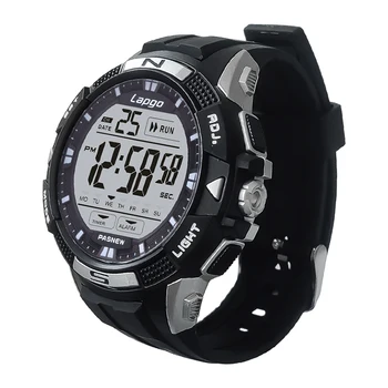 Многофункциональные цифровые часы Мужские черные Водонепроницаемые электронные Ручные часы Для мальчиков Повседневные светящиеся светодиодные модные спортивные наручные часы мужские