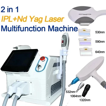 многофункциональный прибор для лазерной эпиляции 2-в-1, 2000 Вт, портативный, используется для удаления волос, нанесения татуировки, IPL, OPT