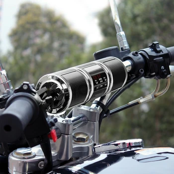 Мотоцикл Музыкальный плеер Bluetooth Водонепроницаемый светодиодный дисплей Радиоприемник Динамик Стереосистема Водонепроницаемый
