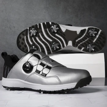 Мужская Женская обувь для гольфа, Размер 38-46, одежда для гольфа для мужчин, удобная обувь для ходьбы, противоскользящие спортивные кроссовки