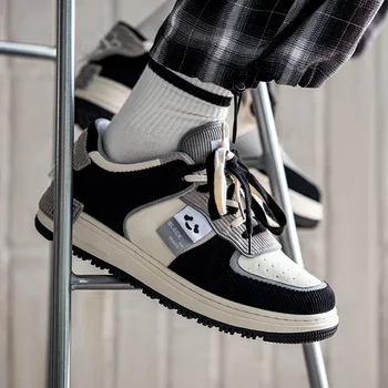 Мужская обувь с вышивкой из вельвета Maden, брендовая дизайнерская спортивная обувь с рисунком панды, женские повседневные кроссовки, спортивная обувь