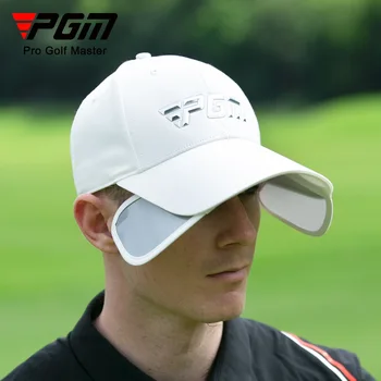 Мужская шляпа для гольфа PGM, солнцезащитные шляпы Унисекс, закрывающие все лицо, для гольфа, Убирающаяся, впитывающая пот, быстросохнущая кепка для гольфа, женская Мужская шляпа