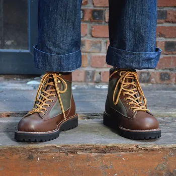 мужские ботинки высшего качества из натуральной воловьей кожи, прочные ботинки для верховой езды, мужская обувь в стиле пэчворк