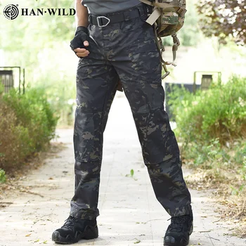 Мужские уличные военные брюки-карго, износостойкие, с несколькими карманами, тактические Мужские дышащие повседневные брюки для бега трусцой