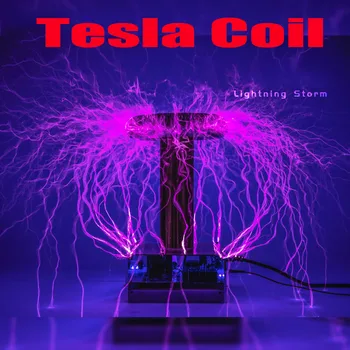 Музыкальная катушка Тесла 50 см DRSSTC/Электрическая катушка Тесла/Научное Экспериментальное оборудование с искусственной молнией