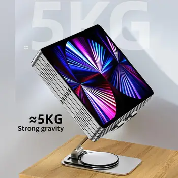 Настольная Подставка для планшета, Вращающийся на 360 ° Складной Металлический Держатель для телефона iPad Pro Air Mini Samsung Mi Pad Huawei Universal X7I8