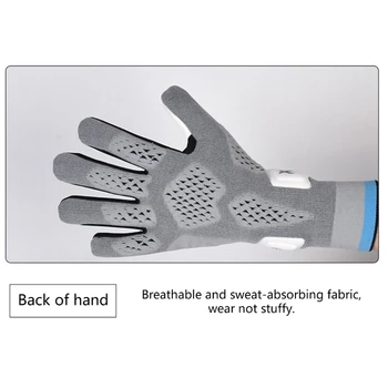 Нескользящие дышащие перчатки для защиты пальцев, Вратарские перчатки с сильным захватом, детские R66E