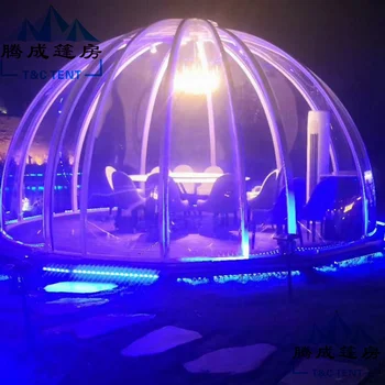 Новая наружная комната из сферического стекла, компьютер с чистым красным покрытием, звездное небо, дом с пузырьками, дуговой ресторан, монгольский алюминиевый сплав, солнечная комната