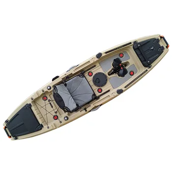 Новая пластиковая рыболовная лодка Luya с ножным приводом в стиле Пингвина, каяк, каноэ, педальная лодка