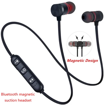 новая спортивная Bluetooth-гарнитура M5 5,0, беспроводная гарнитура с шейной стереогарнитурой, металлическая музыкальная гарнитура с микрофоном PK i7 M165 X9