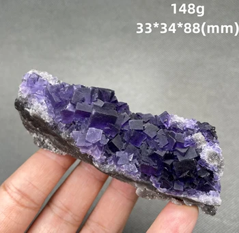 НОВИНКА! БОЛЬШОЙ! 100% Натуральный Гуйчжоу, фиолетовые кластеры флюорита, образцы минералов, камни и кристаллы