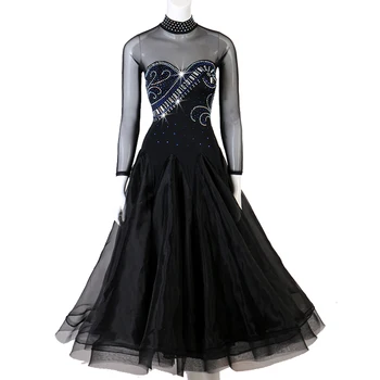 Новое платье для бальных танцев для соревнований, женское стандартное платье для танго, вальса, современные танцевальные костюмы