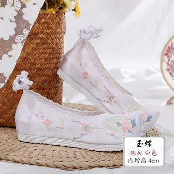Новое поступление, Новая Обувь Hanfu, Вышитая обувь, Женская Старинная одежда, Обувь с китайскими элементами, Обувь для Древней невесты