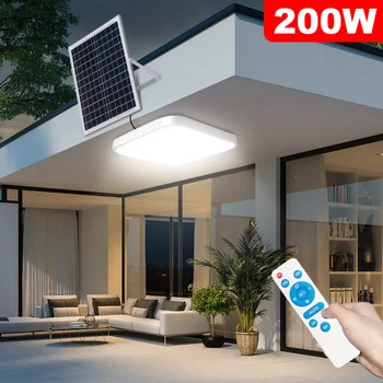 Новые Солнечные потолочные светильники 200watt home solar light с дистанционной солнечной панелью 5m Lines Corridor light для декоративного освещения