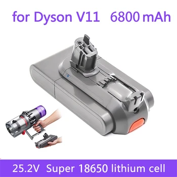Новый для Dyson V11 литий-ионный аккумулятор 25,2 В 6800 мАч, для Dyson V11 Absolute-V11 Animal SV15 970145-02 литий-ионный аккумулятор