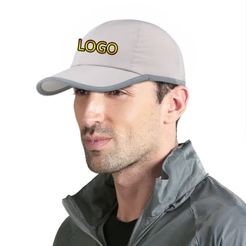 Новый унисекс изготовленным на заказ Логосом быстросохнущая бейсбольная кепка для женщин дышащая шляпа для мужчин регулируемая светоотражающая полоса, водитель грузовика шляпы