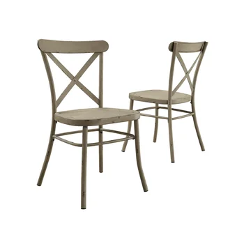 Обеденный стул Better Homes and Gardens Collin, потертый белый, комплект из 2 предметов, с несколькими отделками