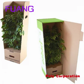 Оптовая продажа, Китай, Изготовленная на Заказ Бумажная Картонная упаковка для растений, Коробка для растений, Упаковочная коробка для малого бизнеса