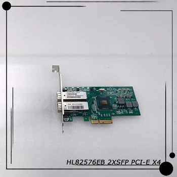 Оригинал Для Intel 1000BASE-X Двухпортовая Оптоволоконная гигабитная локальная сеть перед отправкой Идеальный тест HL82576EB 2XSFP PCI-E X4