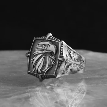 Оригинальные кольца из Стерлингового Серебра 925 пробы для Мужчин Eagle Fıgure, Высококачественный роскошный подарок из ювелирного украшения на день рождения, специальное предложение
