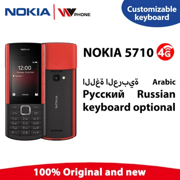 Оригинальный Новый Разблокированный Nokia 5710 XpressAudio Встроенные Беспроводные Наушники 4G MP3-плеер Музыкальные Кнопки 2,4 