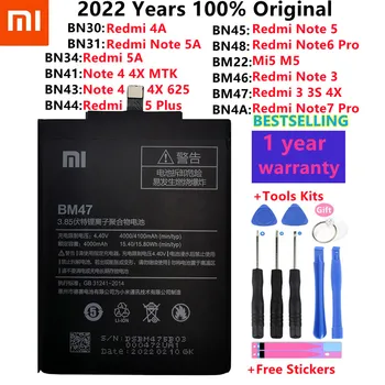 Оригинальный Сменный Аккумулятор XiaoMi Для Xiaomi Redmi Note 2 3 3S 3X 4 4X 4A 5 5A 6 6A 7 Pro Plus Mi6 Mi4c Mi5 Mi 5X 5S Батареи