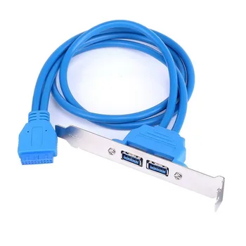Основная плата USB 3.0 Передача 20-контактного двойного кабеля передачи USB3.0/USB3.0 Кабель для передачи задней перегородки шасси