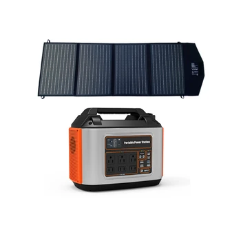 Открытый Солнечный генератор 220 В, литиевая батарея 500 Втч, банк 500 Вт, станция портативного питания