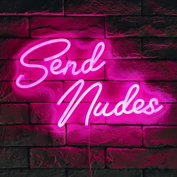 Отправить Неоновую Вывеску Nudes LED Neon Bar Sign Отправить Неоновую Вывеску Nudes для Спальни, Мужской Пещеры, Студии, Паба, Украшения Ночного клуба