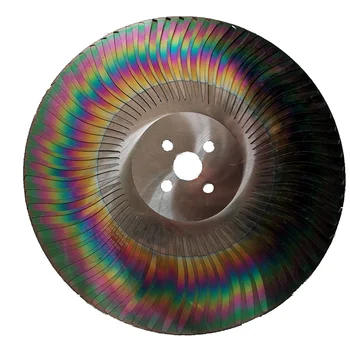 пильный диск M42 Hss tari цвета rainbow, уже обрезанный до лезвия для петушиных боев