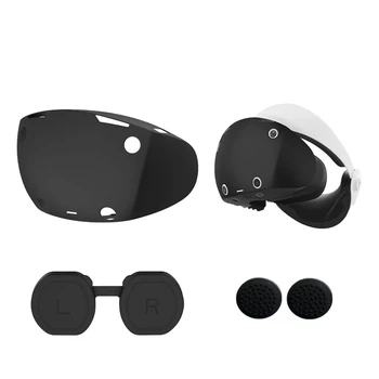 Подходит для хоста PSVR2 Силиконовый защитный чехол для PS5 VR2 Пылезащитный чехол для PlayStation VR2 Колпачки для ручек Игровые Аксессуары