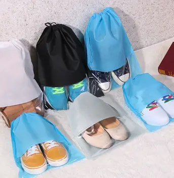 Портативные сумки для хранения на шнурке, Бытовая Прозрачная упаковка для обуви, Дорожная Пылезащитная упаковка для хранения Вещей, Аксессуары