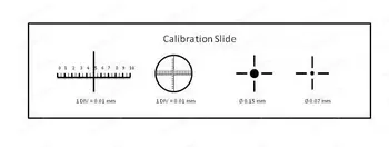 Принадлежности для микрометра AmScope, Сценическая калибровочная горка микрометра с 4 шкалами для микроскопа
