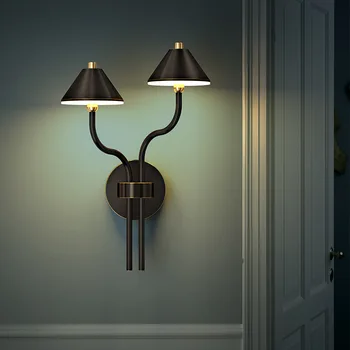 Промышленный ретро настенный светильник Led Nordic Mushroom металлический настенный декор для гостиной, дома, Креативные прикроватные лампы для спальни