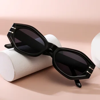 Простые модные солнцезащитные очки в маленькой оправе, поляризованные, фирменный дизайн, Защита от ультрафиолета UV400, повседневные солнцезащитные очки для путешествий для взрослых, женщин, мужчин
