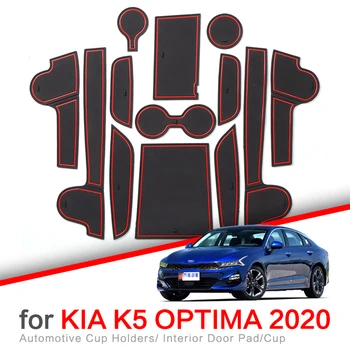 Противоскользящий Коврик для Прорези ворот Kia K5 Optima 2020 2021 GT, Автомобильные аксессуары, Коврики для Дверных Пазов, Нескользящая накладка, Автомобильная наклейка, Подставка