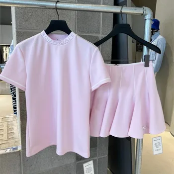 Рубашки Поло С Круглым вырезом и Коротким Рукавом Для Гольфа Для Женщин
