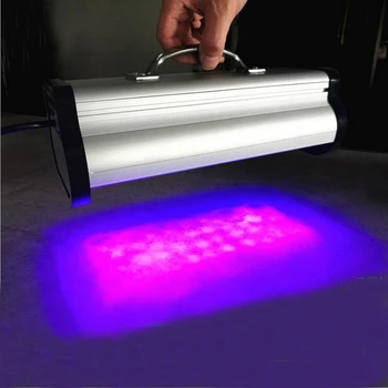 Ручная ультрафиолетовая светодиодная лампа 40 Вт для отверждения клея Blacklight, ультрафиолетовая лампа 40LED 395NM