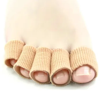 Саморезающийся волокнистый гелевый чехол для пальцев ног, защита для пальцев ног, набор ушек, износостойкая женская обувь на высоком каблуке