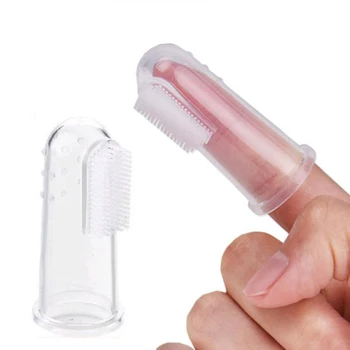 Силиконовая зубная щетка для пальцев, детская зубная щетка, мягкие инструменты для ухода за полостью рта, детские товары для домашних животных, аксессуары для собак