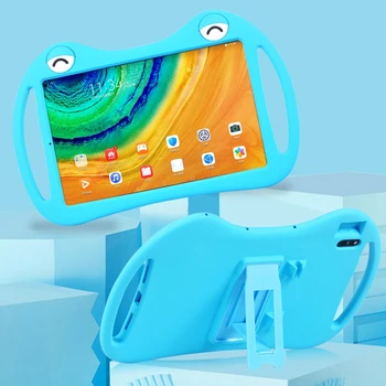Силиконовый Мультяшный Ручной Чехол-подставка для Задней Крышки Huawei MatePad Pro 10.8 2019 MRX-W09 W19 AL09 AL19 Защитная Оболочка планшета
