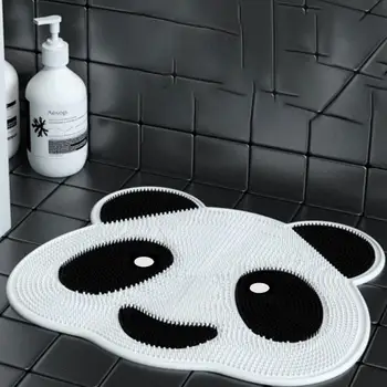 Скруббер для душа, Силиконовый коврик для чистки ног, нескользящая присоска, Дизайн ванны, противоскользящий дизайн, Массаж