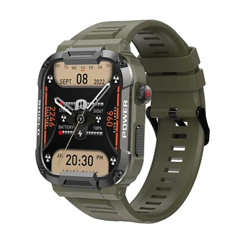 Смарт-часы MK66 Мужские 1,85-дюймовый фитнес-трекер Емкостью 400 мАч с Пользовательским набором частоты сердечных сокращений IP68, Водонепроницаемые Спортивные смарт-часы с Bluetooth-вызовом