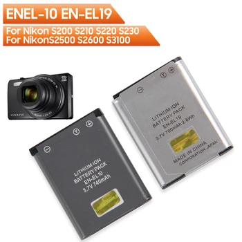 Сменный Аккумулятор EN-EL10 EN-EL19 Для Nikon S5100 S700 S520 S500 S60 S600 S700 S3500 S3600 S4100 S4200 S4300 S4400 S5200 S5300