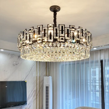 Современная роскошная люстра из хрусталя для гостиной, высококачественная лампа для спальни, столовая в скандинавском стиле 